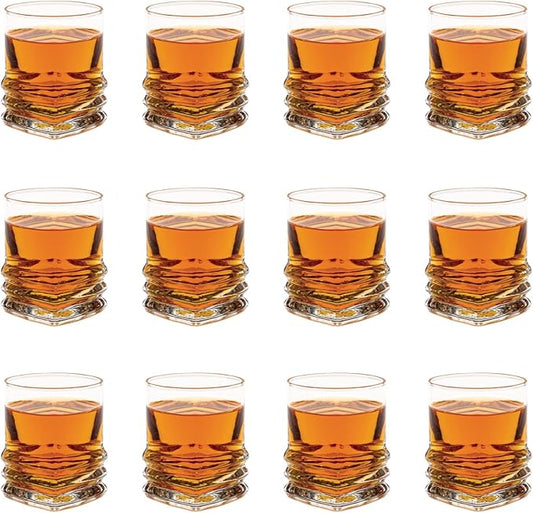 Vikko Shot Glasses, 2.75 Ounce Shot Glass Set of 12 Small Liquor and Spirit Glasses, Durable Tequila Shot Glasses For Alcohol and Espresso Shots