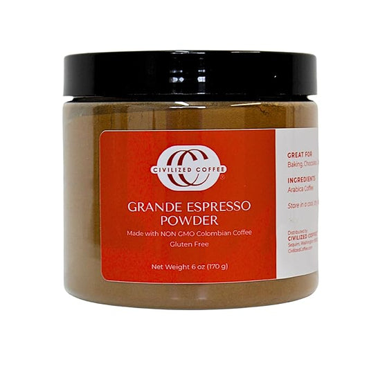 Civilized Coffee Bundle 2 Grande Espresso Powder & 1 Instant Cold Brew Coffee Granules