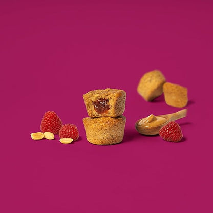 Bobo's Oat Stuff'd Bites, Peanut Butter & Jelly, 1.3 oz Bites (30 Pack Box), Gluten Free Whole Grain Snack, Vegan On-The-Go