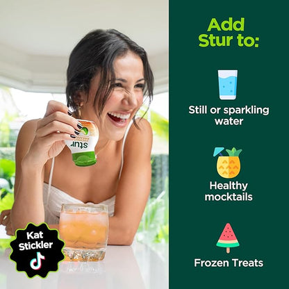 Stur Soda Machine Flavors Variety Pack | Naturally Sweetened | High in Vitamin C & Antioxidants | Sugar Free | Zero Calories | Keto | Vegan | 5 Bottles, Makes 120 Drinks
