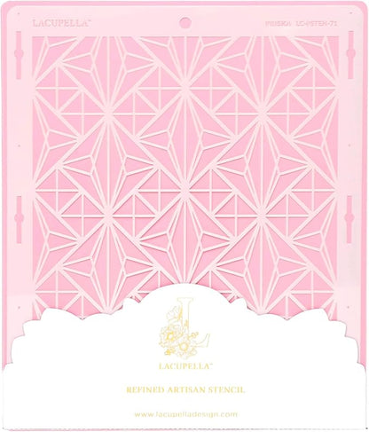 Cake Decorating Stencil for Tall Buttercream Cake, Royal Icing, Ganache, Paint, Airbrush (PRISKA)