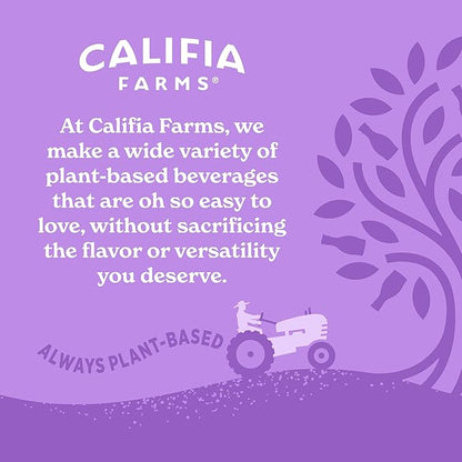 Califia Farms - Original Almond Barista Blend Almond Milk 32 Oz (Pack Of 6), Shelf Stable, Dairy Free, Plant Based, Vegan, Gluten Free, Non GMO, High Calcium, Milk Frother, Creamer
