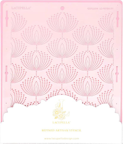 Cake Decorating Stencil for Tall Buttercream Cake, Royal Icing, Ganache, Paint, Airbrush (QUILLON)