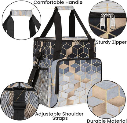 cfpolar Coffee Maker Storage Bag, Waterproof Travel Carrying Storage Tote Bag Organizer Case, Compatible with K-Mini or K-Mini Plus, And Suitable for Other Accessories， With Pockets for K-Cup Pods
