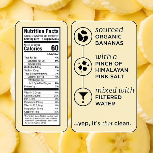 Mooala – Organic Original Bananamilk, 32 FL Oz (Pack of 6) – Shelf-Stable, Non-Dairy, Nut-Free, Gluten-Free, Plant-Based Beverage