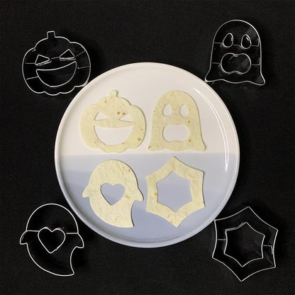 Halloween Cookie Cutter Set-4 Piece-2.5 Inch-Diswasher Safe-Mini Halloween Cookie Cutter Shape for Baking
