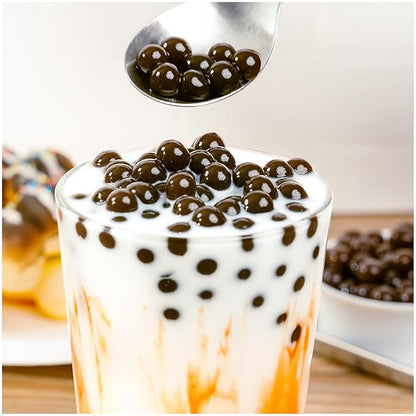 Tea Zone [7 Pounds] Brown Sugar Popping Pearls for Boba Tea Beverages, Sweets, Ice Cream Topping | B2066