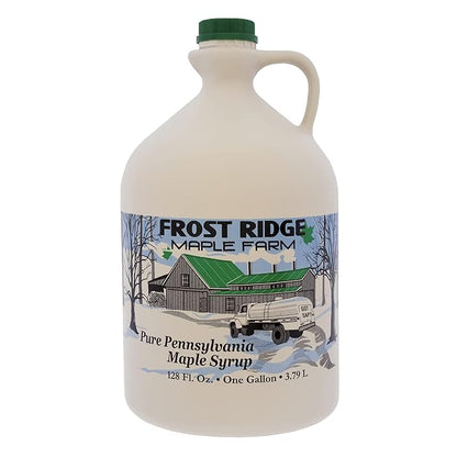 Frost Ridge Maple Farm, Organic Maple Syrup, Grade A, Gallon (128 FL Oz), Dark Robust (formerly Grade B)