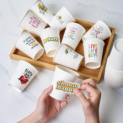 360 Count 8 oz Paper Cups, Disposable Paper Coffee Cups 8 oz,Hot Beverage Drinking Cups for Water Juice or Tea,Perfect for Office Home Party