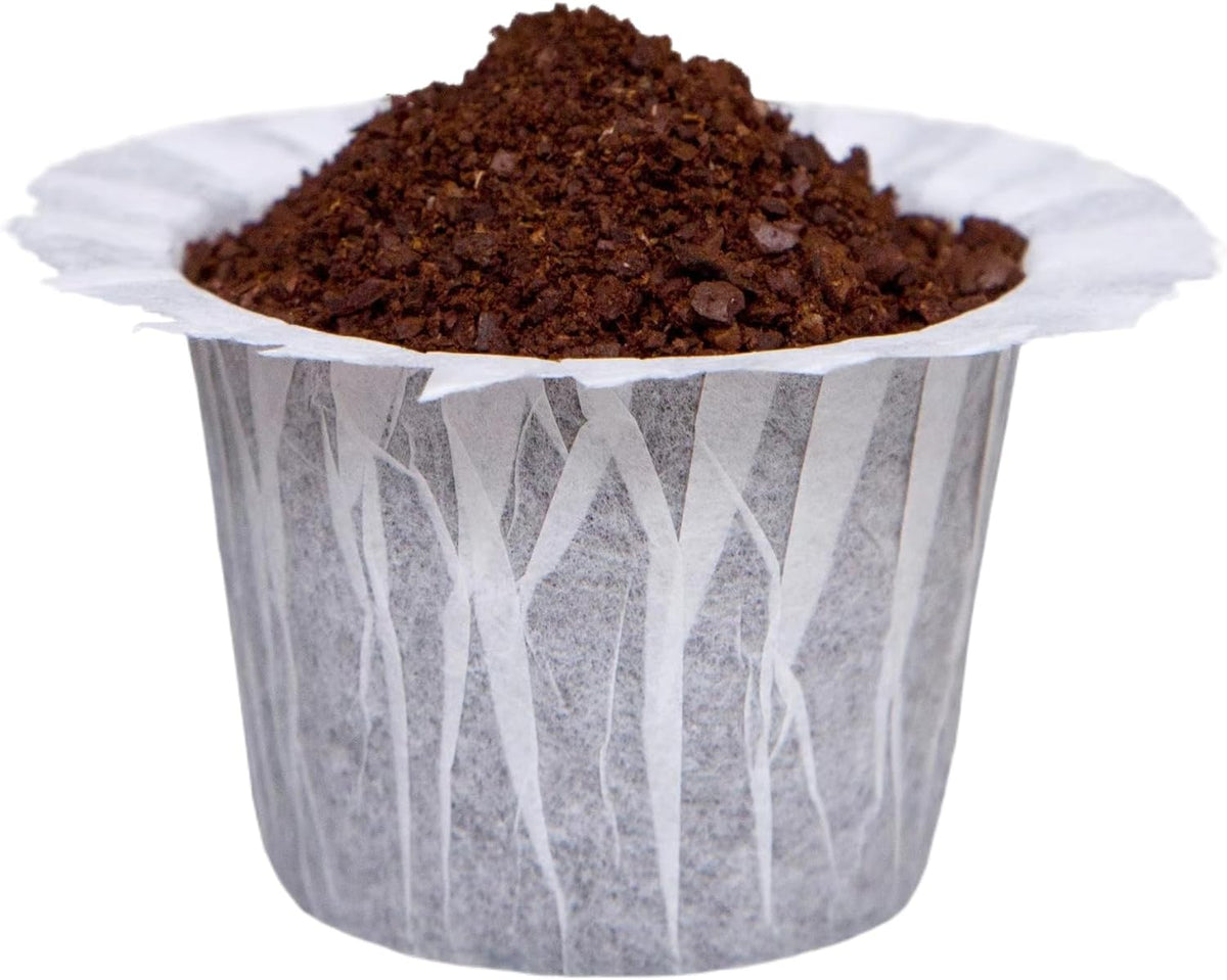 100 Count Disposable Coffee Paper Filters Compatible with Keurig Single Serve 1.0 and 2.0, Fits All Brands Reusable K Cup Filters
