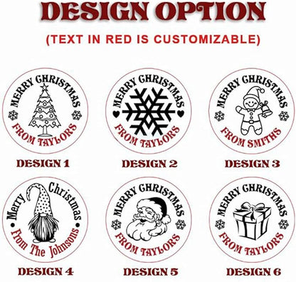 2025 Personalized Christmas Cookie Stamp Unique 3D Embossed Design Fun Tool for Baking Art (D)
