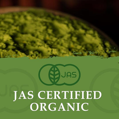 ETANATURE Premium Ceremonial Grade Matcha Powder - Matcha Green Tea Powder for Metabolism, Brain and Sleep - JAS Certified Matcha Grade from Japan Kagoshima Farms 120 Servings - Ceremonial Tea 120g