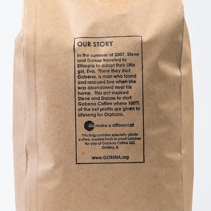 2lb Ethiopian Yirgacheffe Whole Bean Light Roast, 100% Arabica Specialty Coffee, 32 ounces, 2 pounds, Bulk Coffee