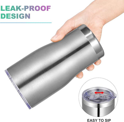 VEGOND 20oz Tumbler Stainless Steel Tumbler Cup with Lid And Straw Vacuum Insulated Double Wall Travel Coffee Mug(Stainless 1 Pack)