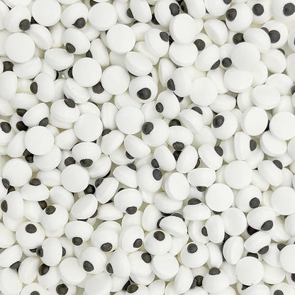 Dynastang 10mm Small Eyes Sprinkles Halloween Edible Eyes Cake Decoration Cupcake Toppers Cookie Decorating Perfect for Cakes, Cupcakes, Desserts Toppings 3OZ
