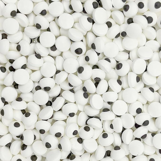 Dynastang 10mm Small Eyes Sprinkles Halloween Edible Eyes Cake Decoration Cupcake Toppers Cookie Decorating Perfect for Cakes, Cupcakes, Desserts Toppings 3OZ