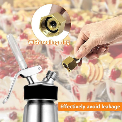 Whipped Cream Charger Pressure Regulator Valve, for 0.95L/580G Tank, for Pressure Regulator Tank & Hose Line on Dispenser