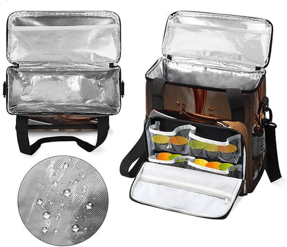 Coffee Beans Cup Coffee Maker Carring Bag Travel Carrying Storage Tote Bag Compatible with Keurig K-Mini or K-Mini Plus Portable Single Serve Coffee Brewer Case with Pockets for K-cup Pods