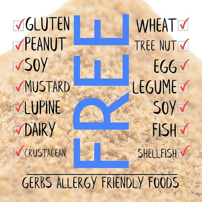 GERBS Ground Flax Seed Meal, 16 Ounce Bag, Top 14 Food Allergy Free, Non GMO, Vegan, Keto, Paleo Friendly