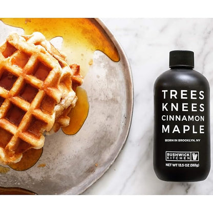 Trees Knees Cinnamon Maple Syrup, Grade-A Organic Maple Syrup Infused with Warm Spiced Cinnamon, Vegan, Gluten Free & Made in the USA, Pure & All Natural, 11.5oz