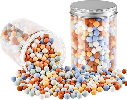 Tessco Pie Weights for Blind Baking, 3.2 lb Ceramic Pie Weights Beads to The Rim Crust Reusable Ceramic Stoneware with Plastic Container(Cute Colors)