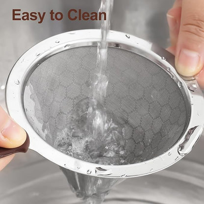 Pour Over Coffee Dripper, MISETTO Stainless Steel Filter,Easy to Clean Paperless pour over coffee maker,Reusable Filter,Cone Dripper with Removable Cup