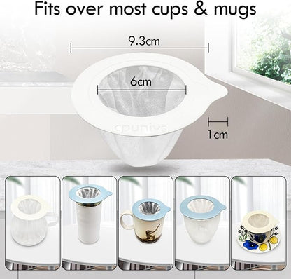 Portable Pour Over Coffee Dripper Reusable Coffee Filter Pour Over Coffee Maker for Camping Coffee, Travel Coffee Maker (50, blue)