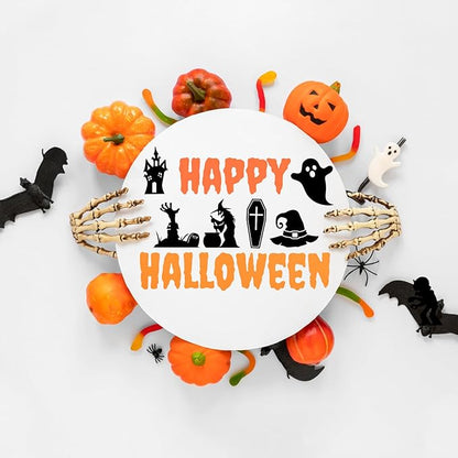 50 PCS Small Reusable Halloween Stencils, 3x3 Inch for Painting on Wood DIY Crafts Ornaments & Decoration (50pcs 3in)