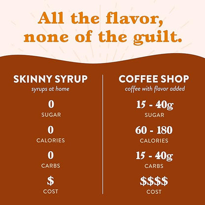 Jordan's Skinny Syrups Butter Toffee, Sugar Free Flavoring Syrup, 25.4 Fl Oz (Pack of 2)