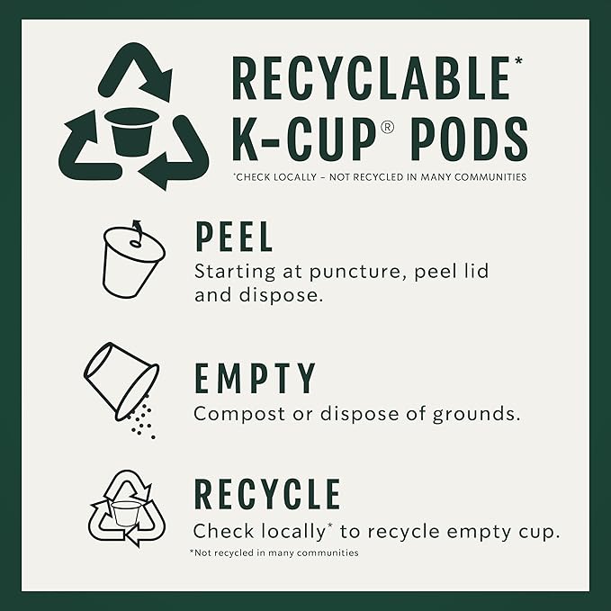Starbucks K-Cup Coffee Pods, Medium Roast Coffee, Pike Place Roast for Keurig Brewers, 100% Arabica, 6 boxes (60 pods total)