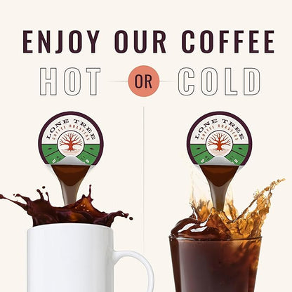 Lone Tree Single-Serve Coffee Pods – Premium 100% Arabica Liquid Concentrate – Smooth & Bold Decaf – 12 Pods – Ready Hot or Iced