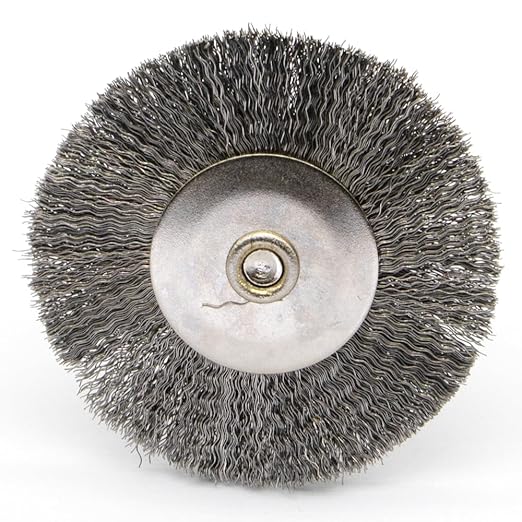 20PCS T-shaped Wire Brushes - Metal Rust Removal, Polishing, Cleaning - 38mm Diameter, 3mm Shaft - Removes Burrs, Dust, and Oxide Layer - Handles Rough Surfaces - Designed for Industrial and DIY Use