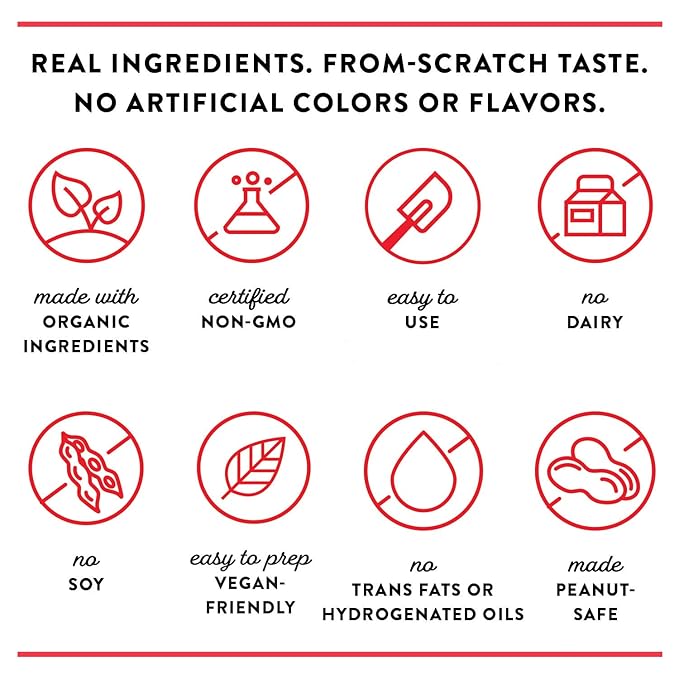 Miss Jones Baking Organic Buttercream Frosting, Perfect for Icing and Decorating, Vegan-Friendly: Vanilla (Pack of 2)