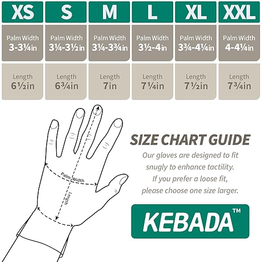 Kebada W1 Work Gloves for Men and Women, PU Coated Safety Gloves with Grip, Touchscreen, Ideal for Warehouse Package Handling, Construction, Gardening, White Medium