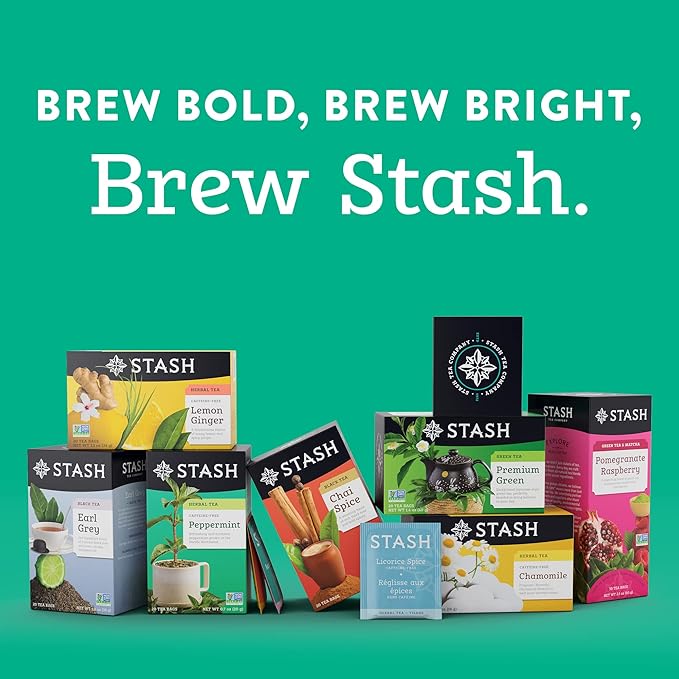 Stash Tea English Breakfast Black Tea, 6 Boxes of 30 Tea Bags Each (180 Tea Bags Total)