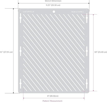 Cake Decorating Stencil for Tall Buttercream Cake, Royal Icing, Ganache, Paint, Airbrush (RAYES)