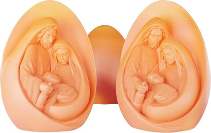 Nativity Scene Candle Mold - Resin Casting Silicone Molds for Home Decor & Candle Making Wave Spiral Mold