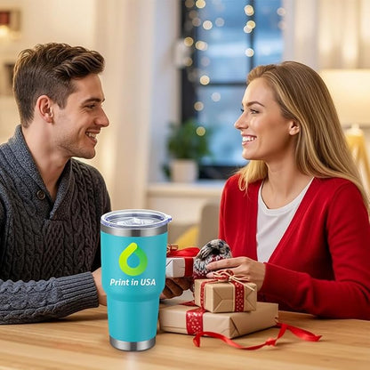 Personalized Tumbler with Pictures Text Logo,Print in USA,30oz Custom Coffee Tumbler with Lid & Straw,Double-layer Stainless Steel Custom Insulated Tumbler,Personalized Gifts As Birthday,Christmas