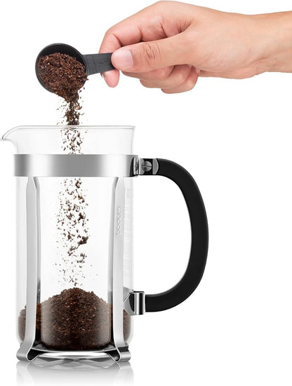 Bodum 34oz Chambord French Press Coffee Maker, High-Heat Borosilicate Glass, Polished Stainless Steel – Made in Portugal