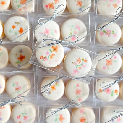 35pcs Clear Macaron Boxes, 4.17" x 2.17" x 1.38", Chocolate Covered Ore, Clear Favor, Treat & Pastry Boxes for Christmas, Birthday & Wedding