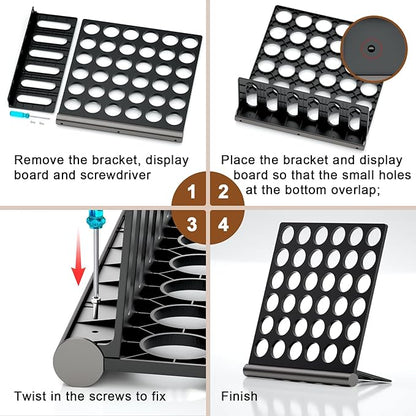 Coffee Pods Holder Organizer Compatible with K cup,36 Pods Large Capacity Coffee Pod Storage Organizer Compatible with keurig pods, Space Saving K-Cups Organizer for Kitchen Office Coffee Bar