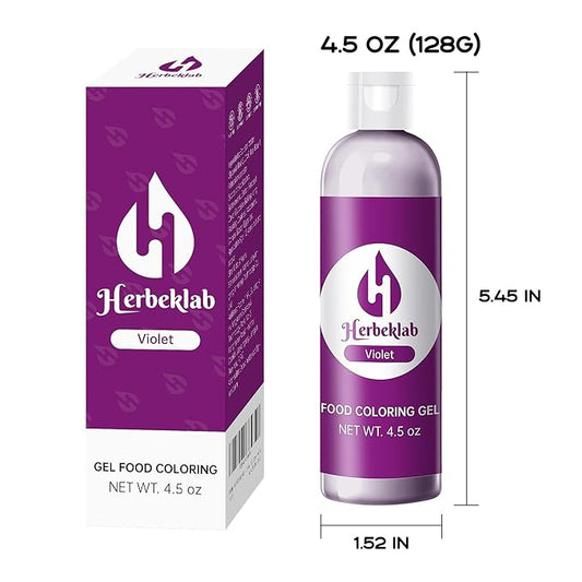 Purple Food Coloring Gel 4.5 oz Professional Grade Purple Food Dye Concentrated Violet Gel Food Coloring for Icing Baking Cake Decorating Cookie Fondant