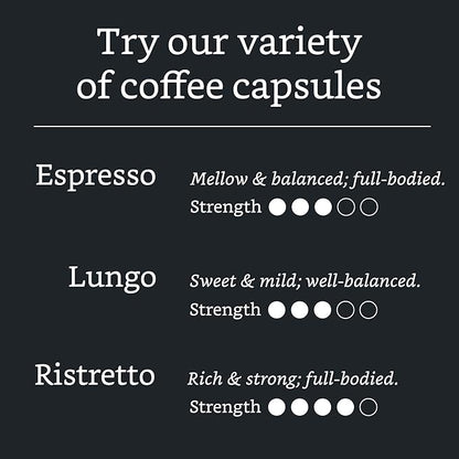 Amazon Brand - Solimo Espresso Capsules, Medium Roast, Compatible with Original Brewers, Pack of 1x50 Capsule (50 count)