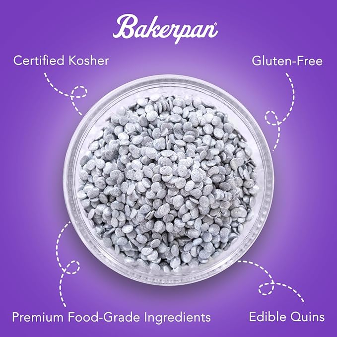 Bakerpan Red Heart Sprinkles for Cake Decorating, 5.77 Ounces Edible Hearts Confetti Sprinkles for Ice Cream, Cookies, Valentine's Cupcake Topper