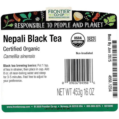Frontier Bulk Nepali Black Tea, Organic, 1 Pound