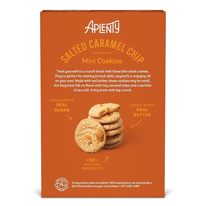 Aplenty, Salted Caramel Chip Mini Cookies, 8 oz