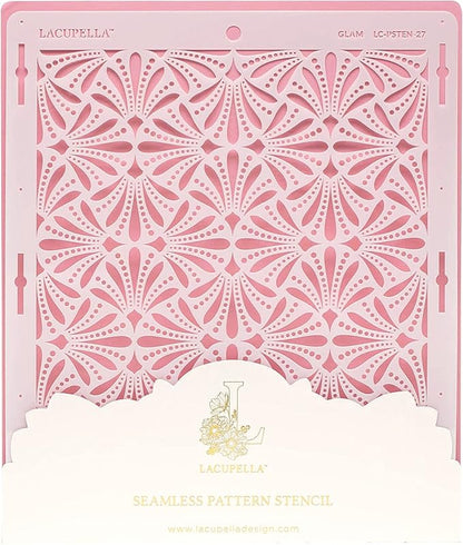 Cake Decorating Stencil for Tall Buttercream Cake, Royal Icing, Ganache, Paint, Airbrush (Glam)