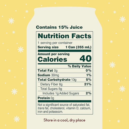 OLIPOP Prebiotic Soda Pop, Crisp Apple, Pantry Pack Packed with Prebiotics, Fiber, and Botanicals, Gluten Free, Vegan, GMO Free, 12oz (12-Cans)