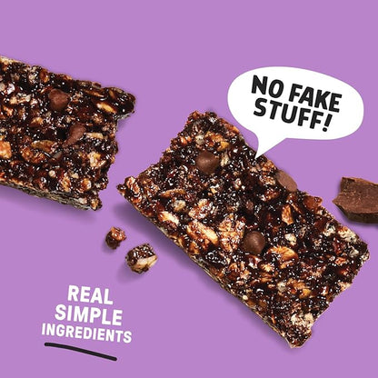 JUNKLESS Chewy Granola Bar 4‑Flavor Variety Pack (24 Bars)–Non‑GMO, Gluten‑Free, Less Sugar Snack Bars— Chocolate Chip, Double Chocolate, Peanut Butter Chocolate Chip & Real Strawberry, 4 Boxes
