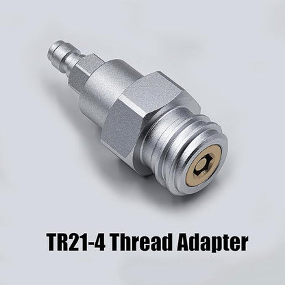 Soda Water Maker Machine Carbon Dioxide Fill Station Adapter TR21-4 for External CO2 Tank with 98 Inches Hose Kit and 8mm Male Quick Disconnect Connector